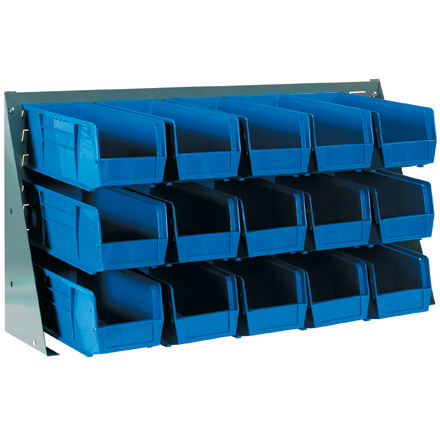 36 x 8 x 19" Bench Rack Bin Organizer