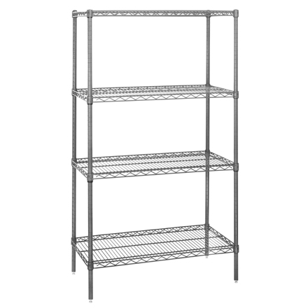 60 x 24 x 74" - 4 Shelf Wire Shelving Starter Unit