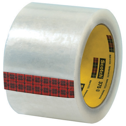 3" x 55 yds. Clear Scotch<span class='rtm'>®</span> Box Sealing Tape 375