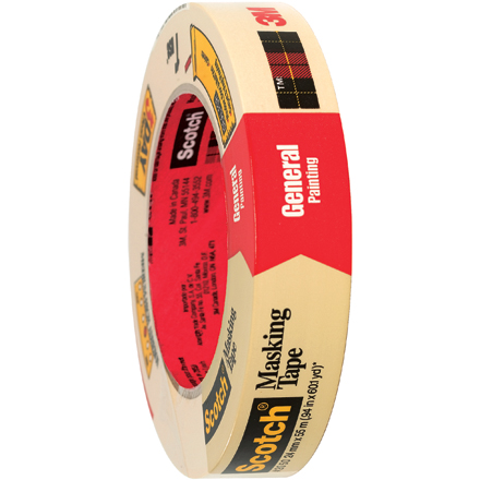 1" x 60 yds. (12 Pack) 3M<span class='tm'>™</span> 2050 Masking Tape